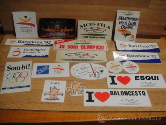 Coleccionismo deportivo: adhesivos de barcelona 92