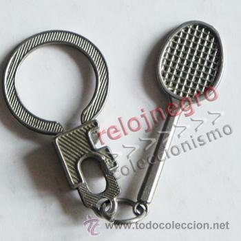 Sammelleidenschaft Sport: LLAVERO - RAQUETA DE TENIS - MET&Aacute;LICA - DEPORTE - DE METAL - M&Aacute;S COSAS DE TENIS Y TENISTA EN VENTA