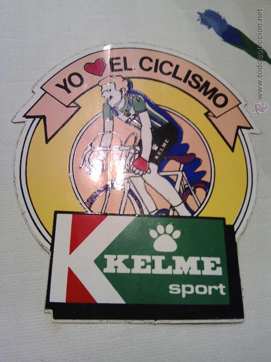 Coleccionismo deportivo: pegatina yo amo el ciclismo kelme - Foto 1 - 49743596