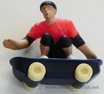 Coleccionismo deportivo: FIGURA DE MONOPATINADOR - CHICO EN MONOPAT&Iacute;N - JUGUETE DEPORTE - SKATE SKATER - FIGURITA PL&Aacute;STICO