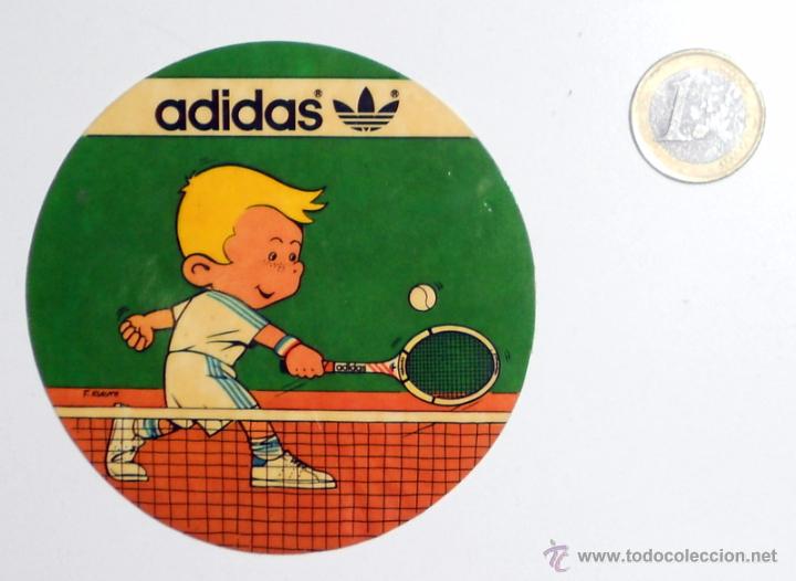 Coleccionismo deportivo: PEGATINA ANTIGUA. PUBLICIDAD VINTAGE. TENIS. ADIDAS. A&Ntilde;OS 80..