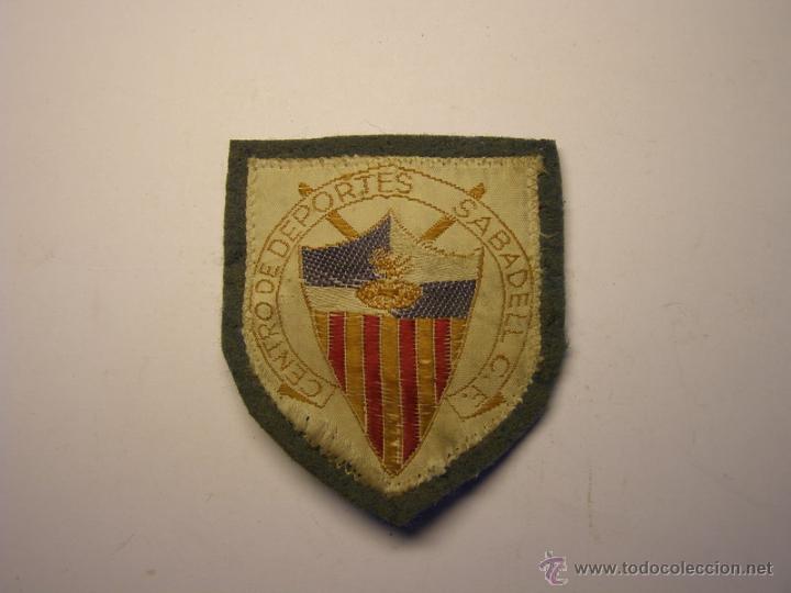 Colecionismo desportivo: Parche bordado del Centro de Deportes de Sabadell, a&ntilde;os 50-60