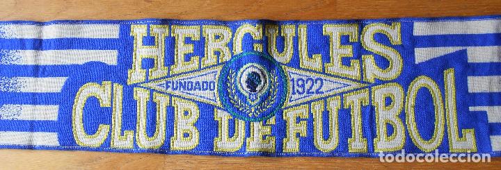 Coleccionismo deportivo: BUFANDA FUTBOL SCARF HERCULES ALICANTE, - Foto 5 - 85127232