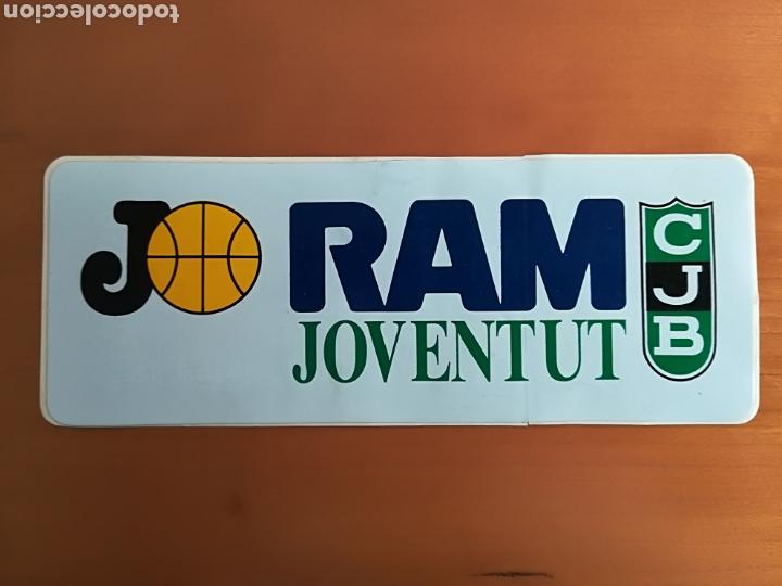 Coleccionismo deportivo: Pegatina adhesivo publicidad Ram Joventut de Badalona - Baloncesto basket CJB