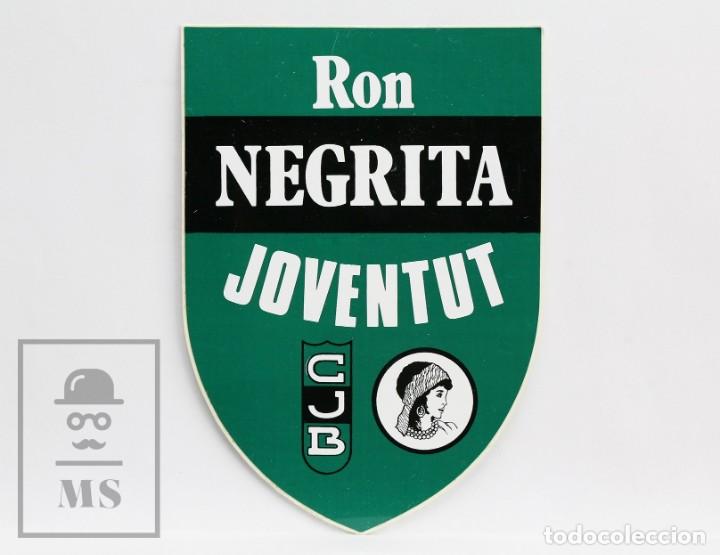 Sammelleidenschaft Sport: Pegatina Publicitaria - Club Joventut Badalona / CJB - Ron Negrita - Baloncesto / Basket