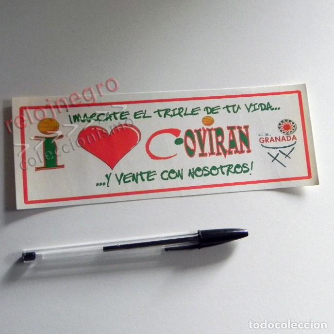 Sports collectibles: PEGATINA - YO AMO COVIR&Aacute;N - CLUB BALONCESTO DE GRANADA - DEPORTE ANDALUC&Iacute;A ESPA&Ntilde;A - PUBLICIDAD