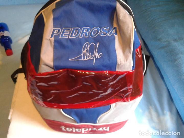 Coleccionismo deportivo: MOCHILA DE DANI PEDROSA con publicidad DE TELEPIZZA