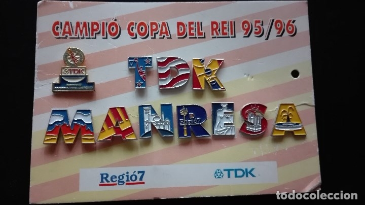 Coleccionismo deportivo: PINS TDK MANRESA - Foto 1