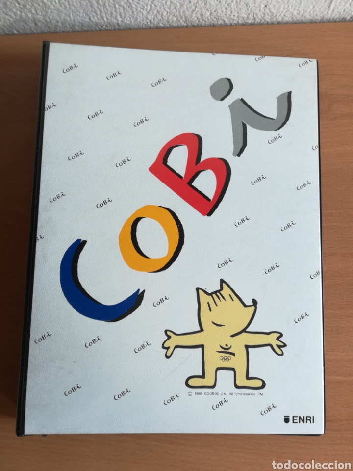 Coleccionismo deportivo: Carpeta anillas Enri mascota Cobi publicidad Juegos Ol&iacute;mpicos Barcelona 92 Jocs Olimp&iacute;ades Mariscal