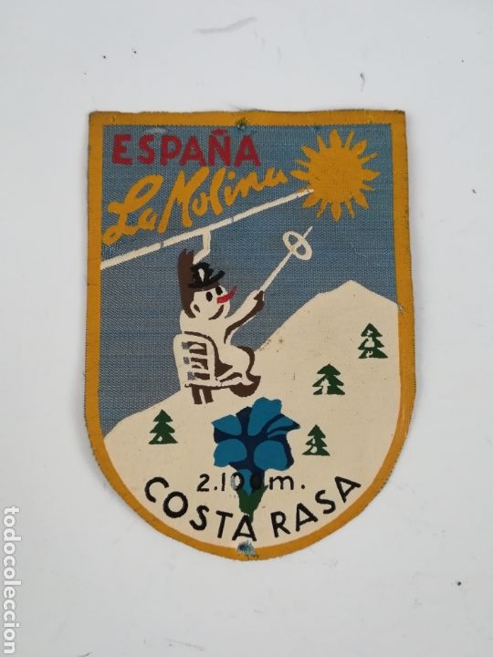 Coleccionismo deportivo: Parche publicidad Espa&ntilde;a La Molina Costa Rasa - Estaci&oacute;n Esqui Ski