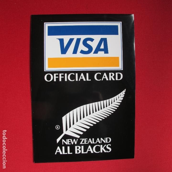 Coleccionismo deportivo: PEGATINA ALL BLACKS VISA (RUGBY)