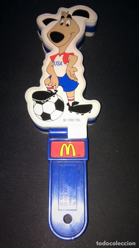 Colecionismo desportivo: Aplaudidor Striker mascota mundial f&uacute;tbol USA Hand Clapper Chapaleta 1994 FIFA Mc Donalds 1992 ISL