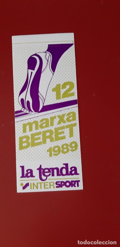 Coleccionismo deportivo: Adhesivos esqui- Pegatina adhesiva 12&ordf; Marxa Beret ( a&ntilde;o 1989)