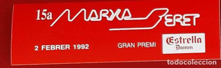 Coleccionismo deportivo: Adhesivos esqui- Pegatina adhesiva 15&ordf; Marxa Beret ( a&ntilde;o 1992)