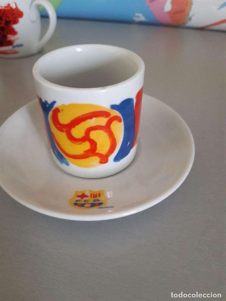 Coleccionismo deportivo: Juego de caf&eacute; bar&ccedil;a - Foto 2
