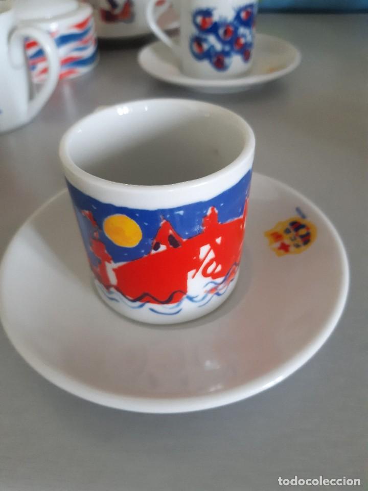 Coleccionismo deportivo: Juego de caf&eacute; bar&ccedil;a - Foto 4