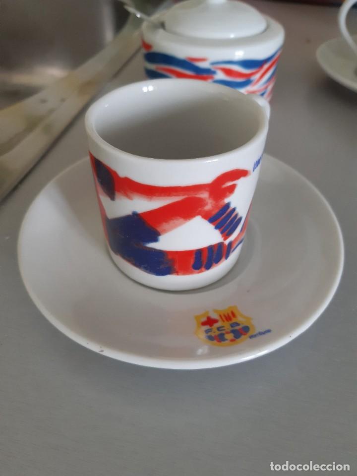 Coleccionismo deportivo: Juego de caf&eacute; bar&ccedil;a - Foto 7
