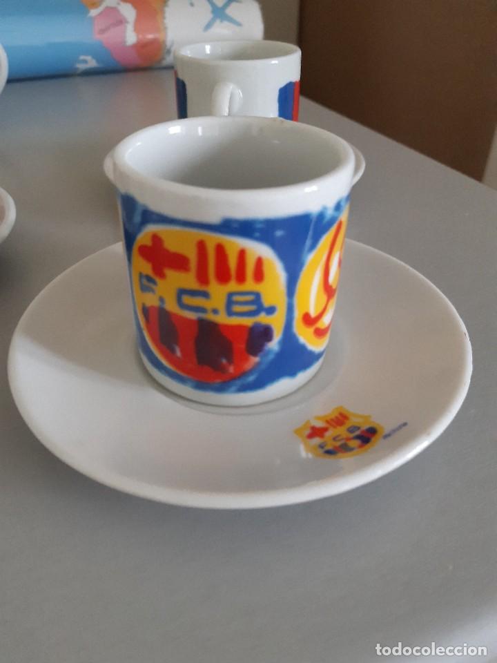 Coleccionismo deportivo: Juego de caf&eacute; bar&ccedil;a - Foto 1