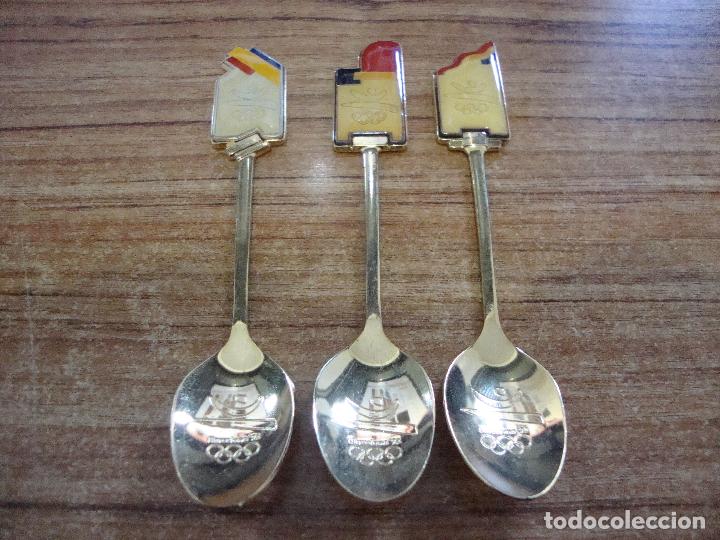 Coleccionismo deportivo: LOTE 3 CUCHARAS DORADAS BARCELONA 92 OLIMPIADAS