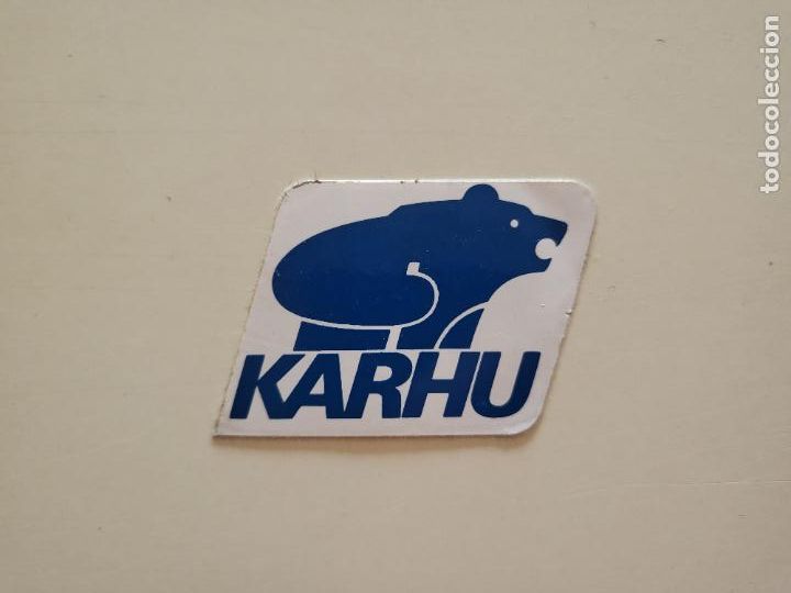 Sports collectibles: PEGATINA ADHESIVO MARCA DEPORTIVA KARHU TAMA&Ntilde;O PEQUE&Ntilde;O