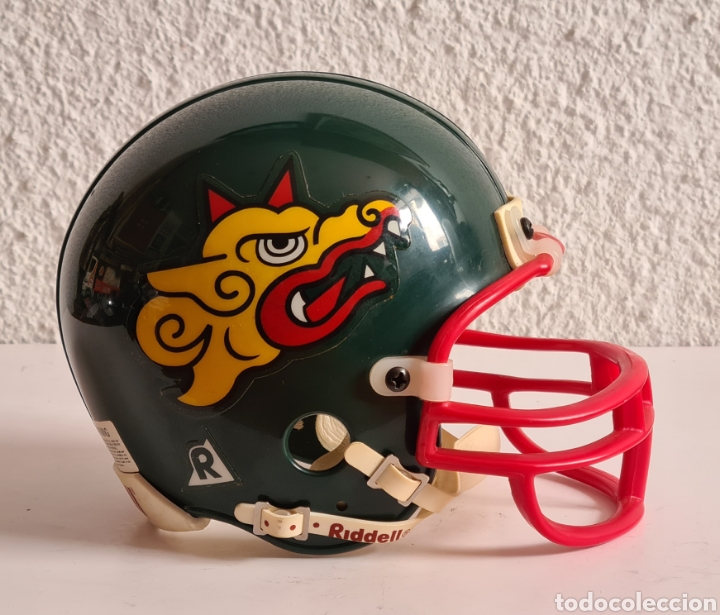 barcelona dragons football helmet 1990's World League Of American Game Used H Glory Days Collectibles Used for historical and artistic purposes only. 1991 Pro Set WLAF Helmets