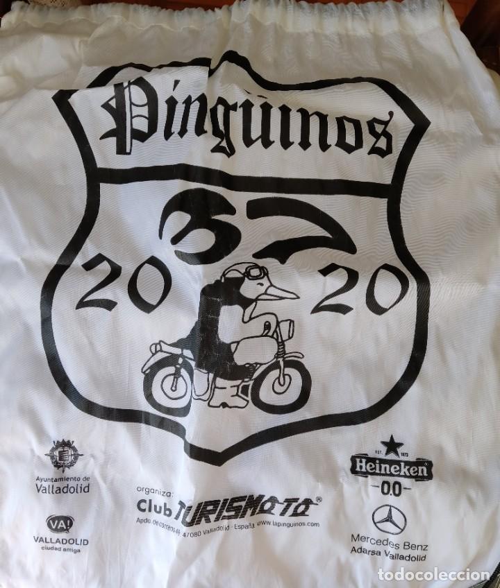Coleccionismo deportivo: BOLSA TIPO MOCHILA PING&Uuml;INOS 2020 VALLADOLID MOTOS MOTEROS