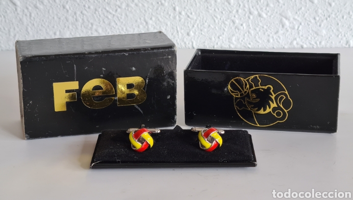 Coleccionismo deportivo: Par Gemelos Camisa Federaci&oacute;n Espa&ntilde;ola de Baloncesto FED - Basket Bandera Espa&ntilde;a Moda