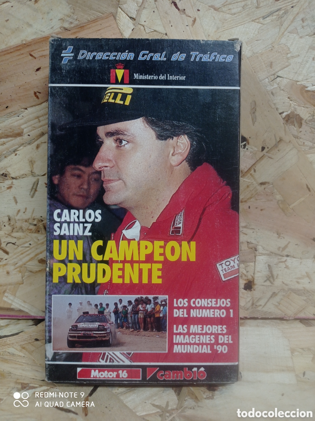 Coleccionismo deportivo: VHS Carlos Sainz un campe&oacute;n prudente. Motor 16, Cambio 16.