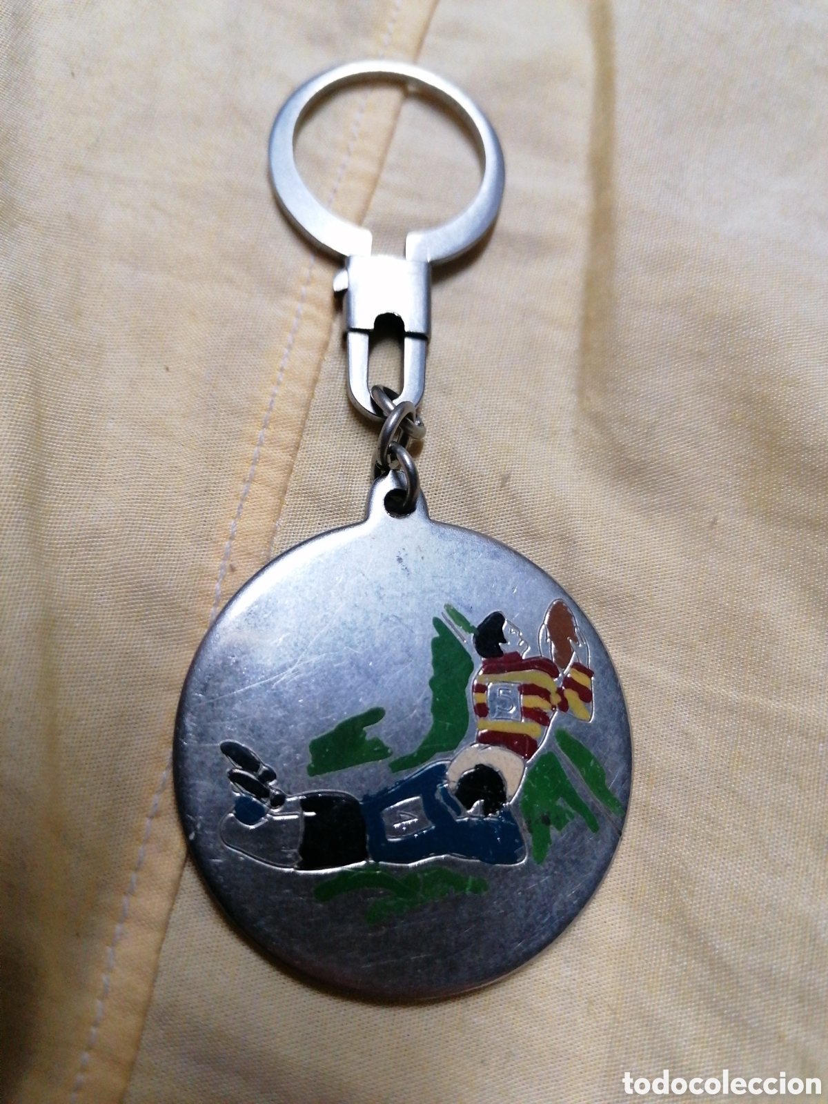 Coleccionismo deportivo: Llavero Key chain Comit&eacute; de Arbritos de Catalunya Miembro honor Rugby Rugbi