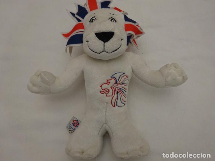 Collectionnisme sportif: MASCOTA DE DEPORTES. PELUCHE LE&Oacute;N EQUIPO OL&Iacute;MPICO REINO UNIDO GB JUEGOS OL&Iacute;MPICOS 33CM. 220GR