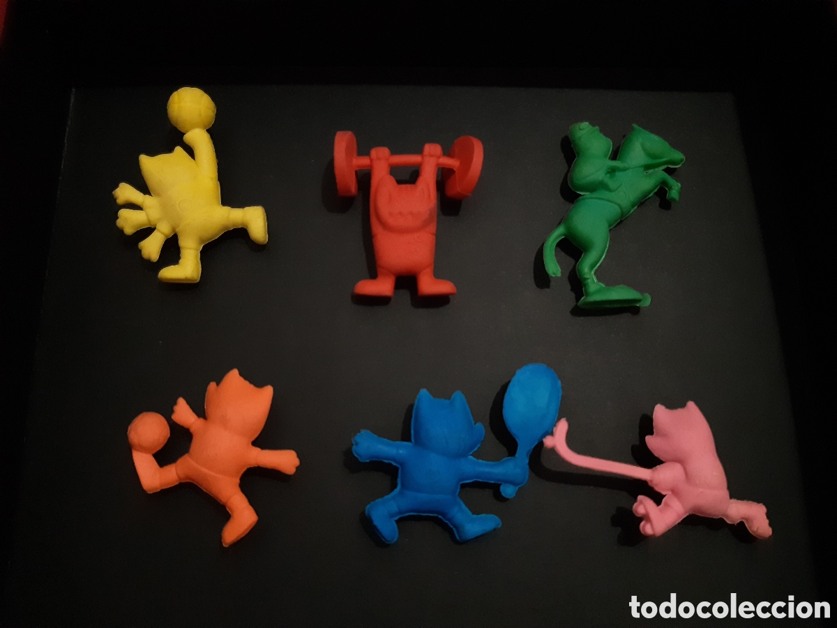 Coleccionismo deportivo: Colecci&oacute;n completa de gomas de Cobi de Danone - Foto 1