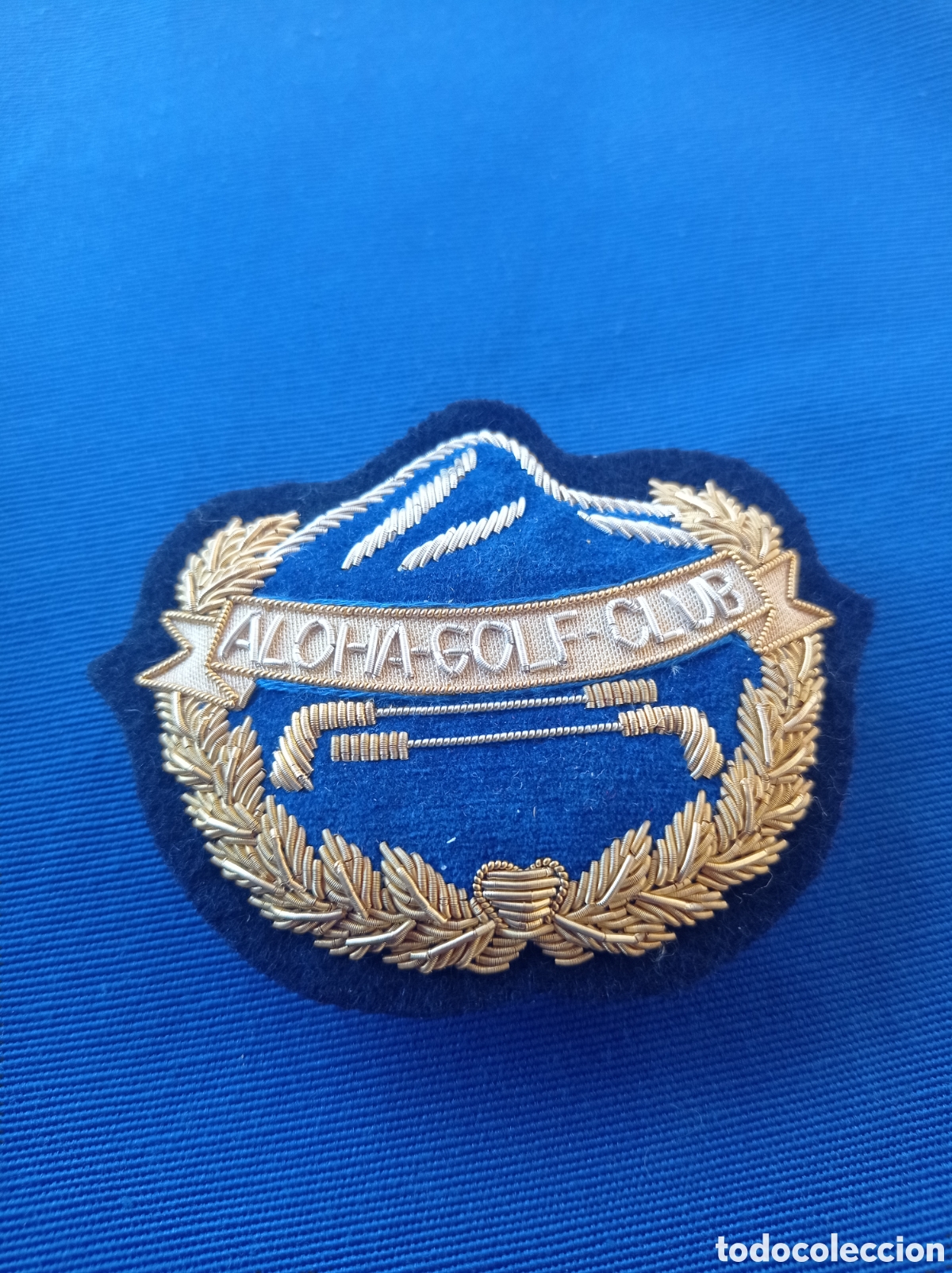 Coleccionismo deportivo: COCARDA GORRA ALOHA GOLF MARBELLA - Foto 1