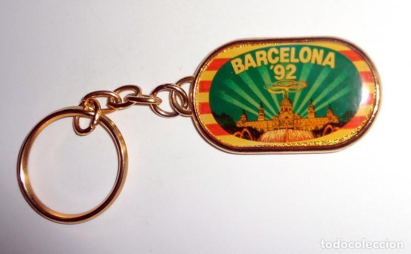 Coleccionismo deportivo: LLAVERO ANTIGUO - DOBLE CARA RARO - JUEGOS OL&Iacute;MPICOS BARCELONA 92. OLYMPIC GAMES MASCOT