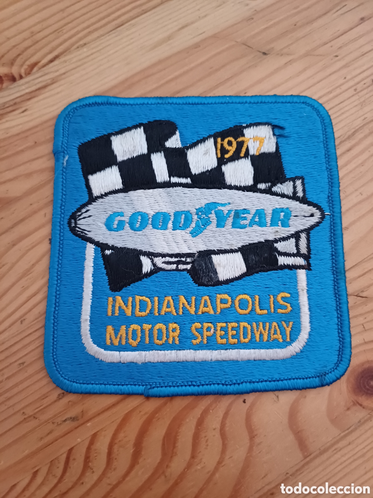 Sammelleidenschaft Sport: Goodyear Indianapolis Motor Speedway 1977 parche vintage - coches carreras automovilismo