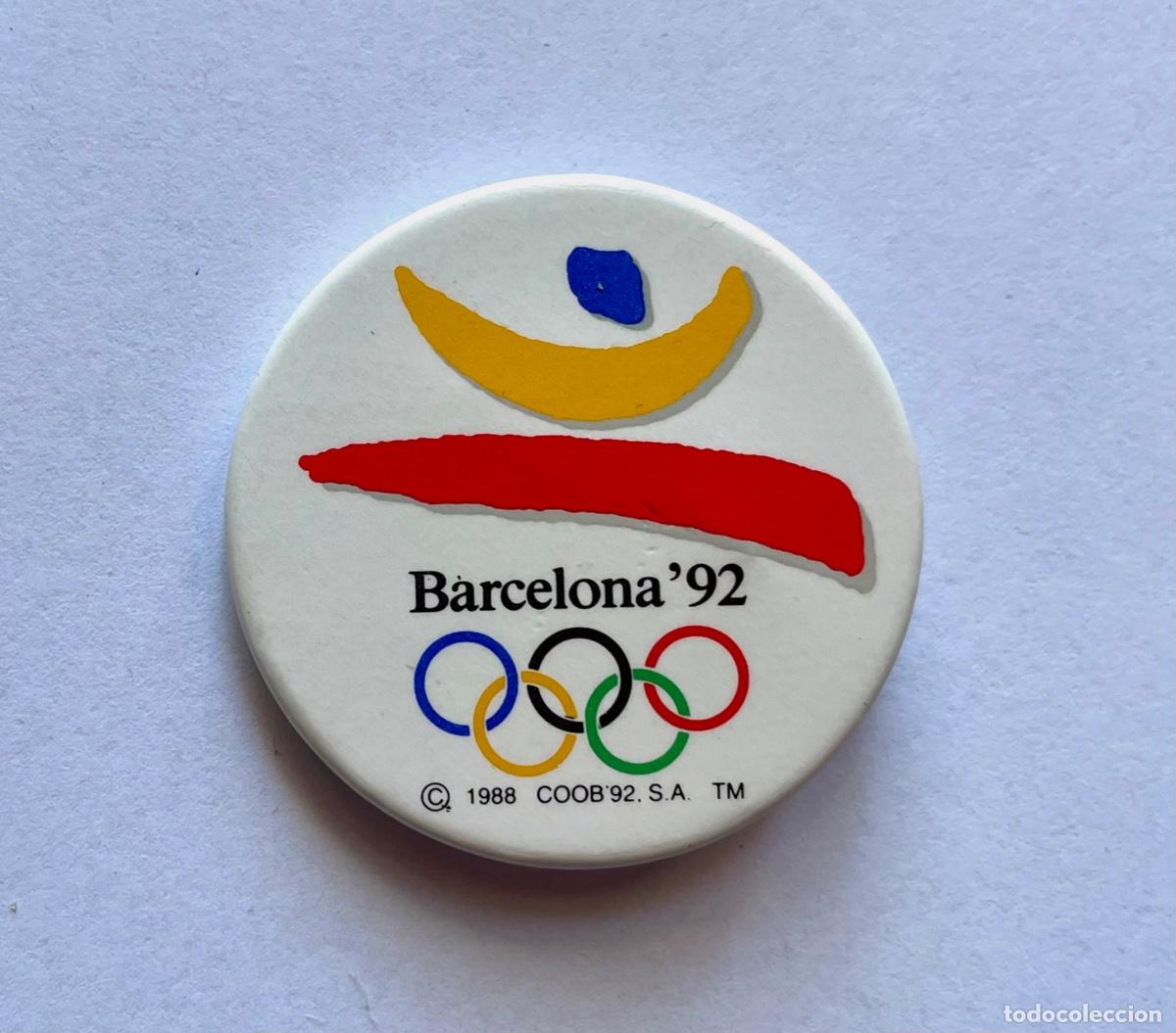 Coleccionismo deportivo: Pin chapa logo olimpiadas Barcelona 92. Con aguja. 35mm.