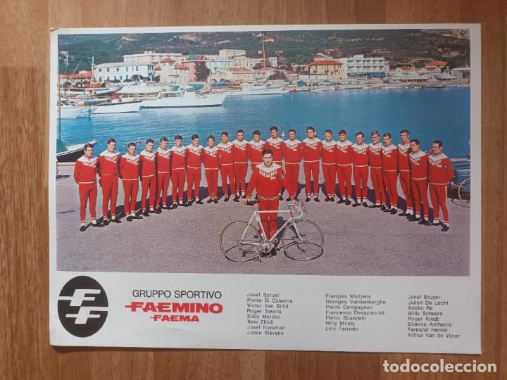 Coleccionismo deportivo: EQUIPO DEL CICLISTA EDDY MERCKX - PUBLICIDAD GRUPO SPORTIVO FAEMINO - FAEMA - CICLISMO. TIPO POSTAL