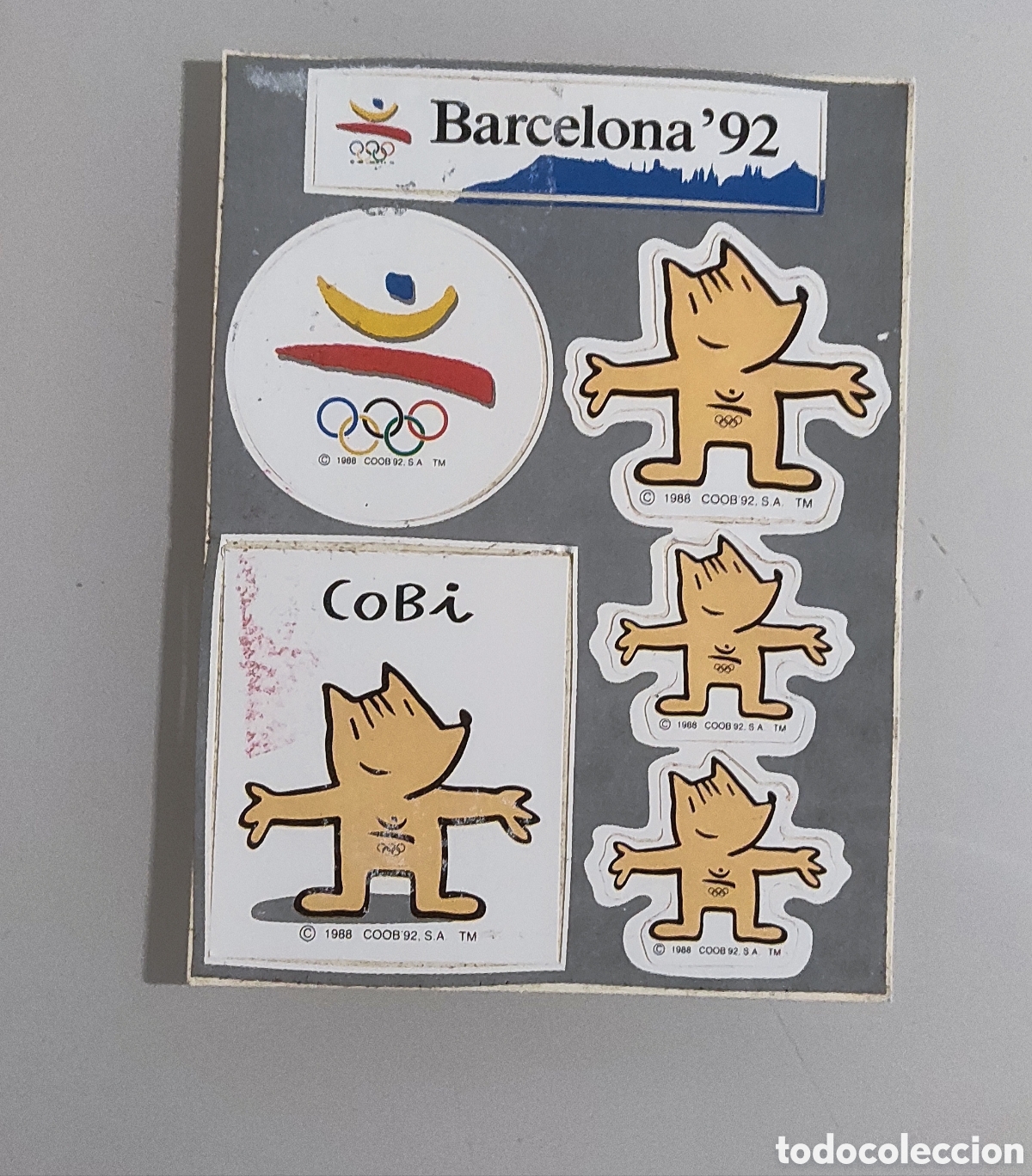 Coleccionismo deportivo: Pegatinas de Cobi Olimpiadas de Barcelona - Foto 1