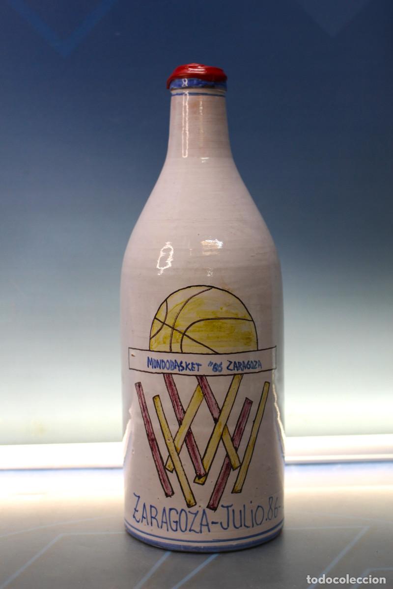 Sammelleidenschaft Sport: Botella Conmemorativa Mundobasket 86. Zaragoza.