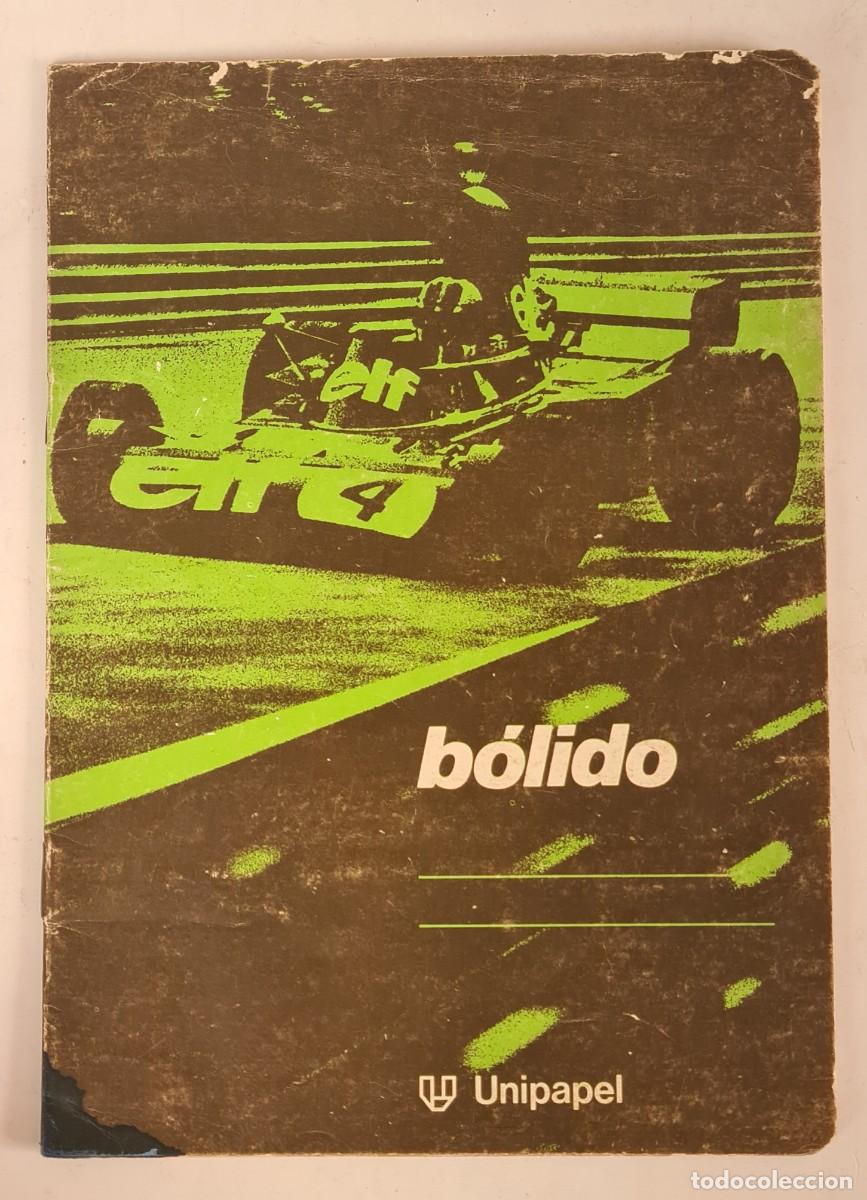 Coleccionismo deportivo: Libreta Escolar Cuaderno B&oacute;lido - Unipapel - F&oacute;rmula 1 - Escuela