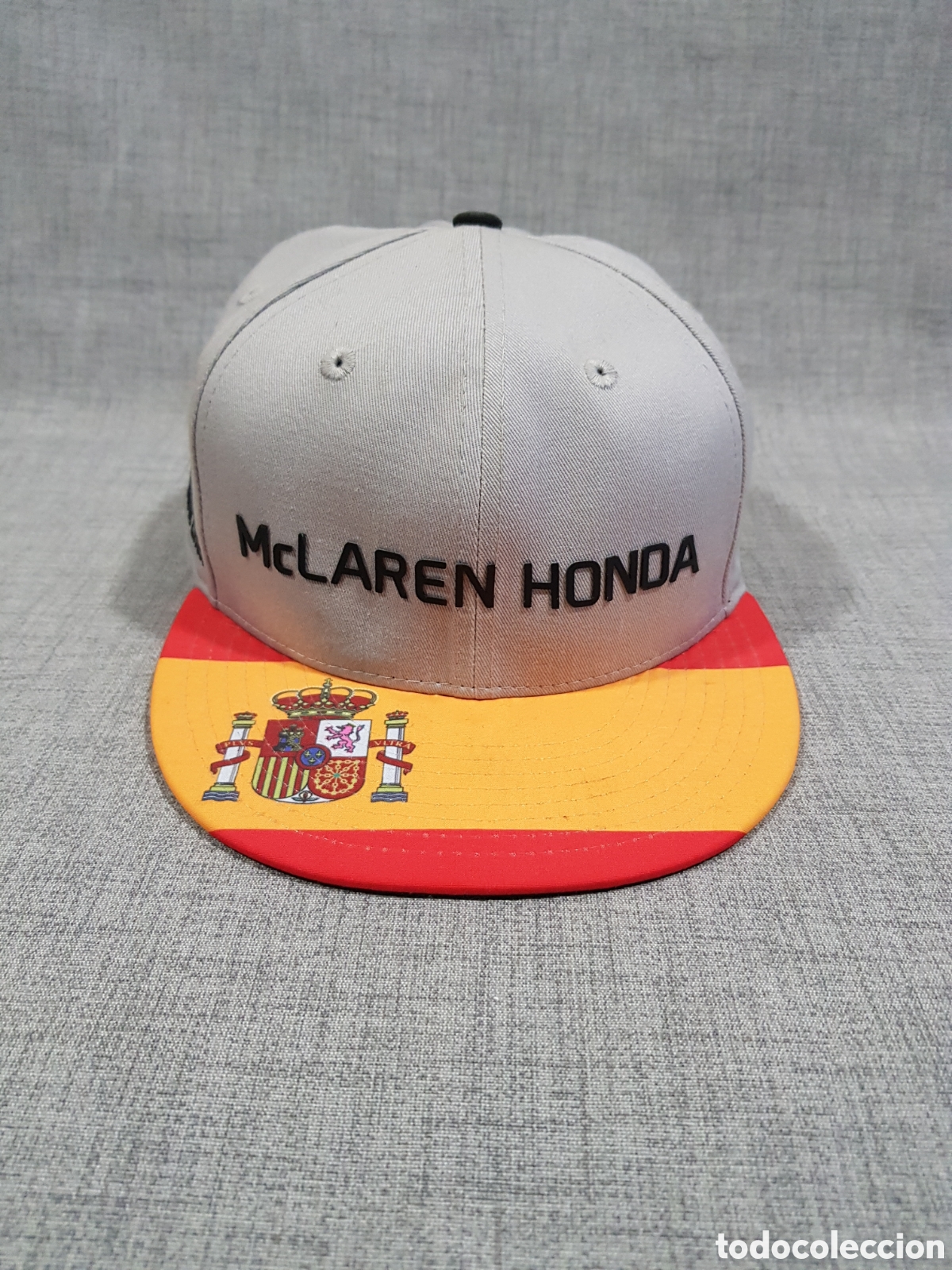 Coleccionismo deportivo: GORRA MCLAREN HONDA EDICI&Oacute;N GRAN PREMIO DE ESPA&Ntilde;A. BANDERA ESPA&Ntilde;OLA Y ESCUDO 9FIFTY NEW ERA SNAPBACK