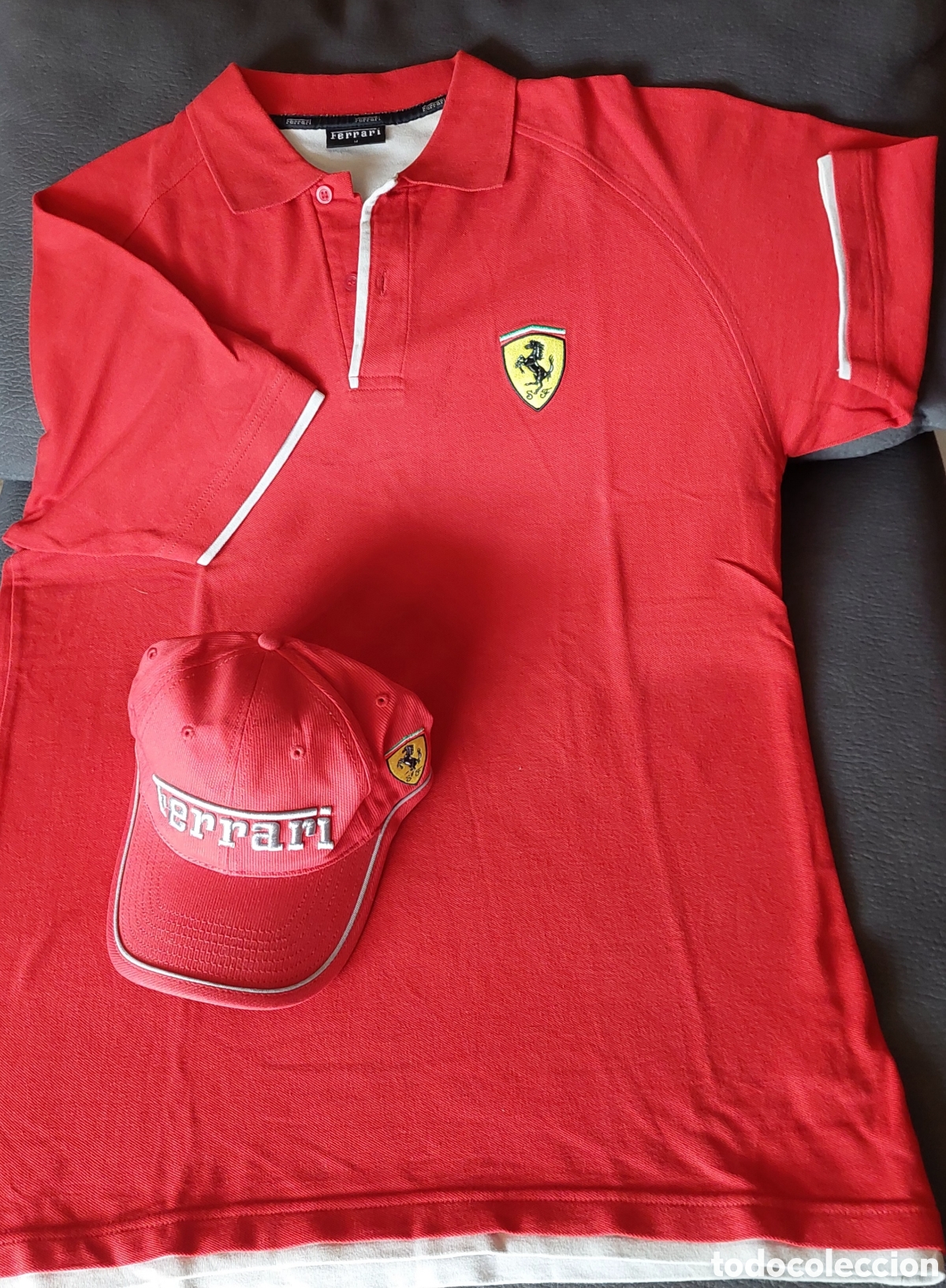 Coleccionismo deportivo: FERRARI POLO Y GORRA OFICIALES