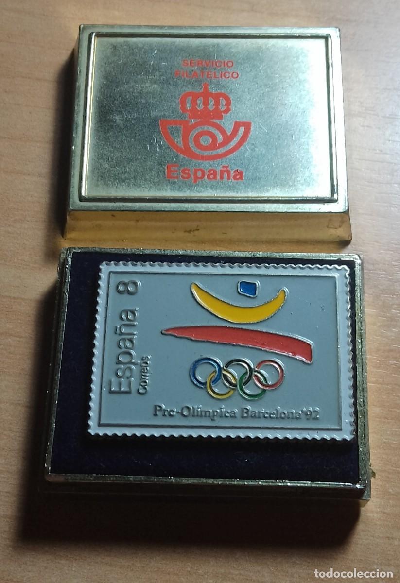 Sammelleidenschaft Sport: PIN BARCELONA 92 DE CORREOS