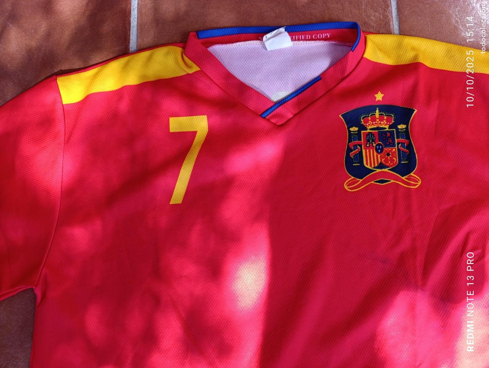 Coleccionismo deportivo: COPIA CAMISETA DAVID VILLA. - Foto 2