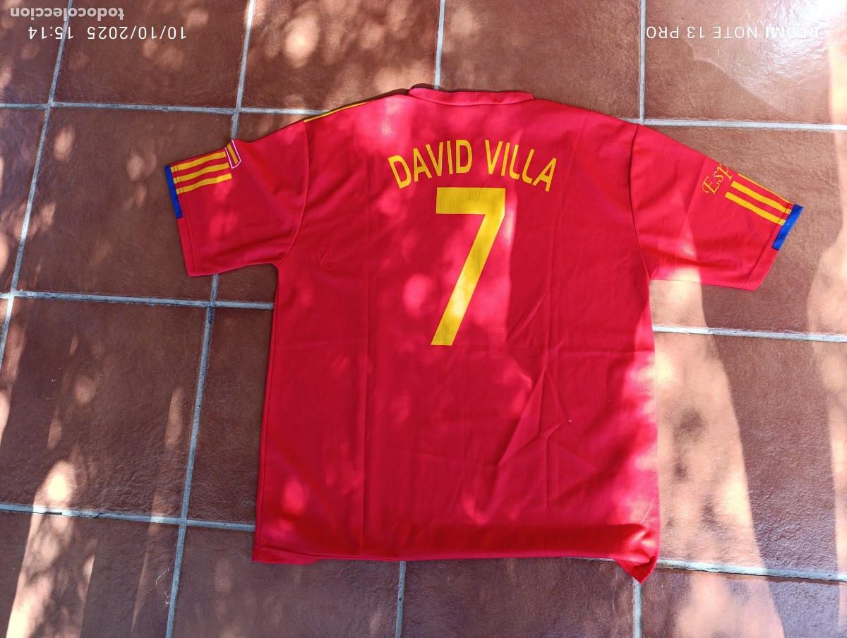 Coleccionismo deportivo: COPIA CAMISETA DAVID VILLA. - Foto 3