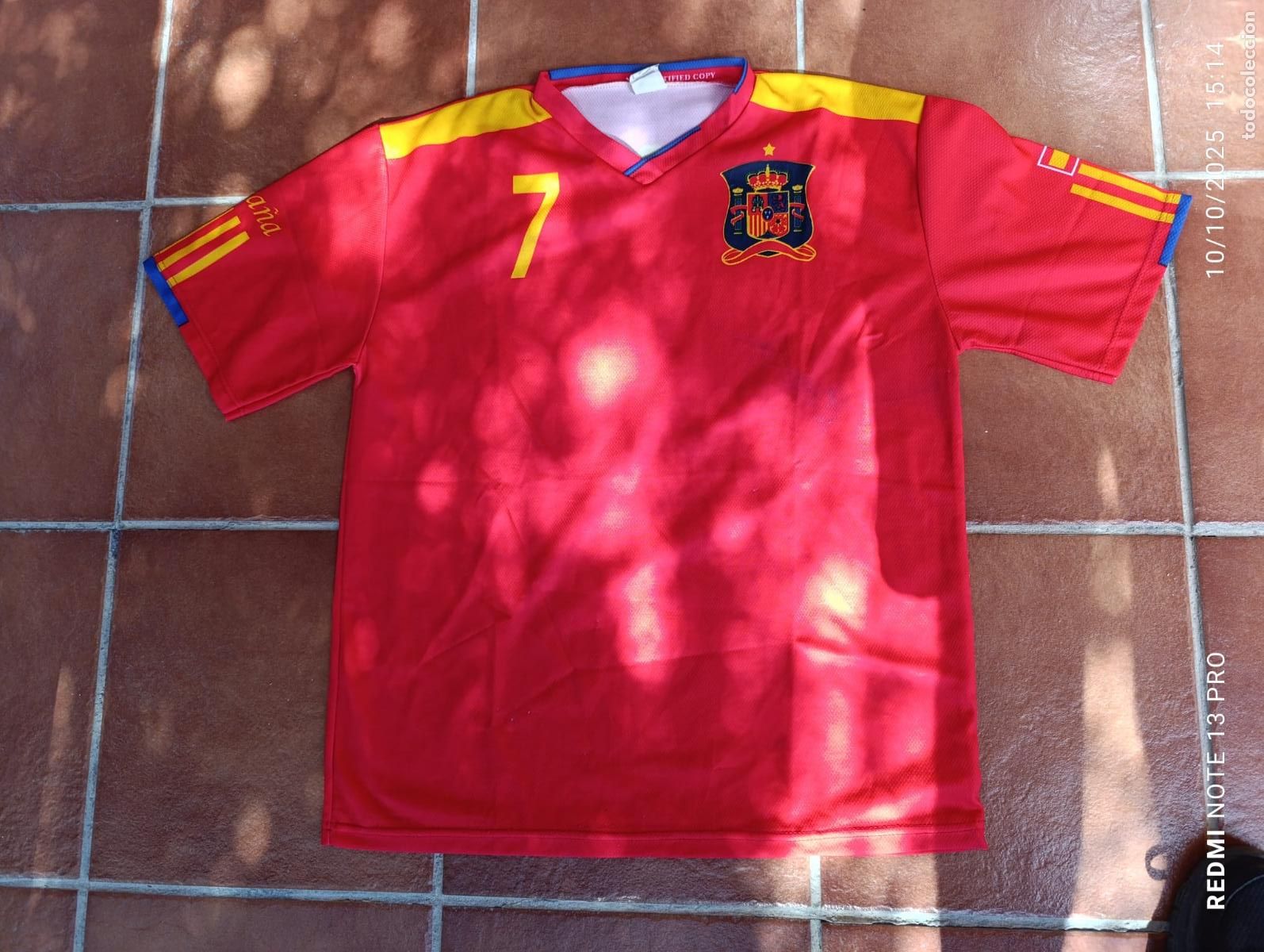 Coleccionismo deportivo: COPIA CAMISETA DAVID VILLA. - Foto 1