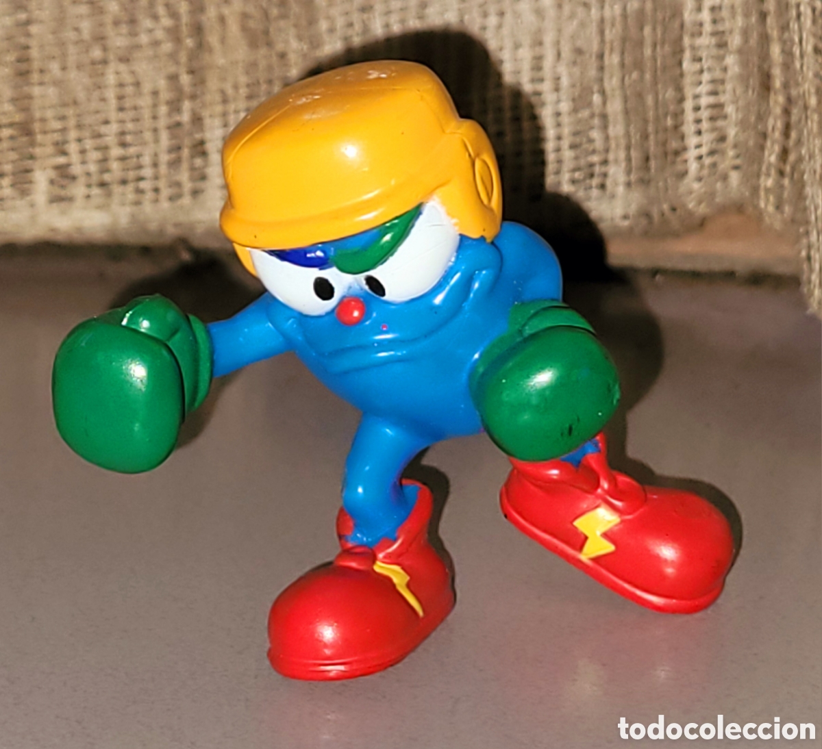 Coleccionismo deportivo: Bonita figura pvc goma boxeo nascota Izzy JJOO ATLANTA 1996