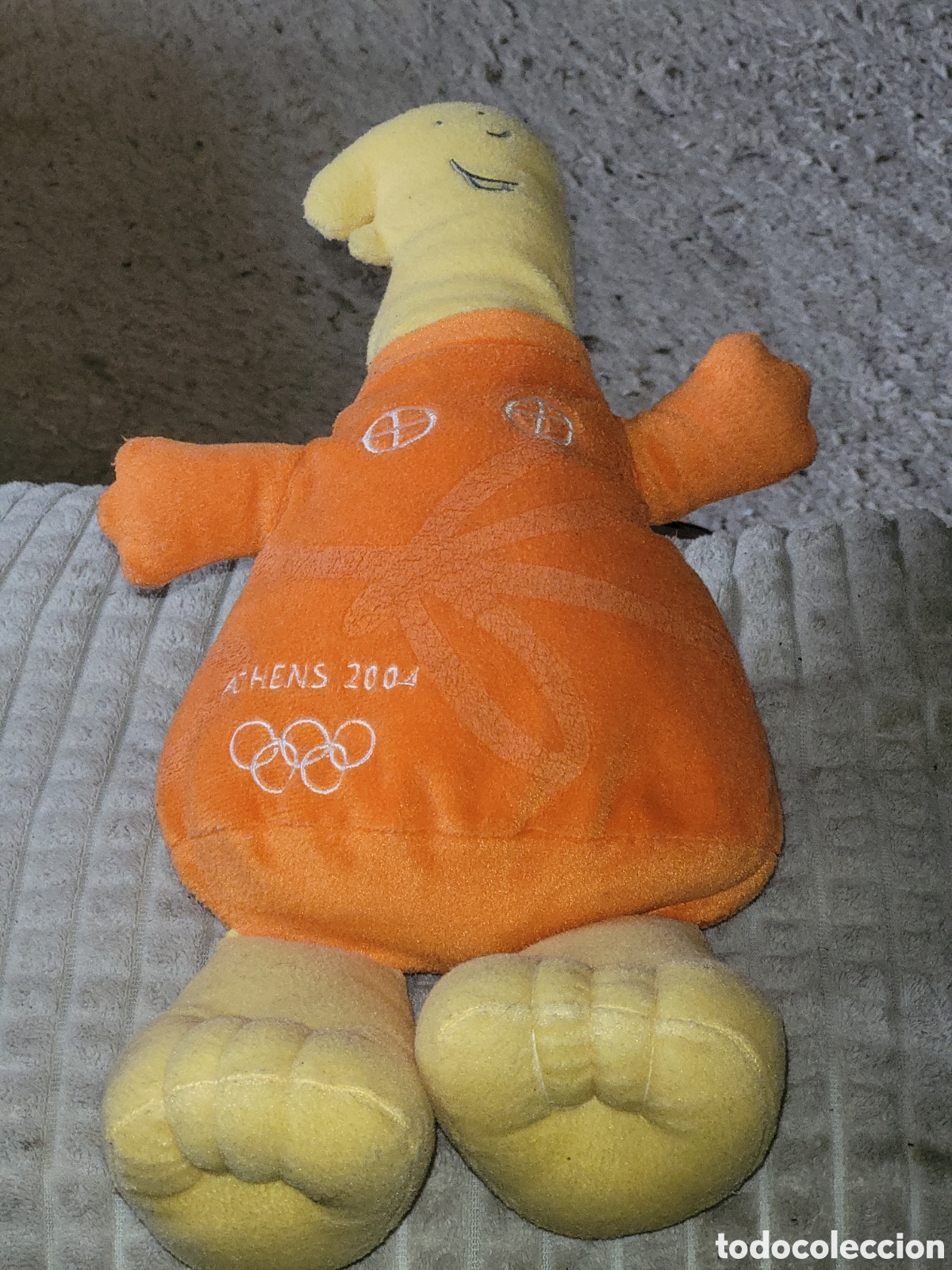 Coleccionismo deportivo: Bonita mascota peluche Athena mascota JJOO 2004 Grecia.