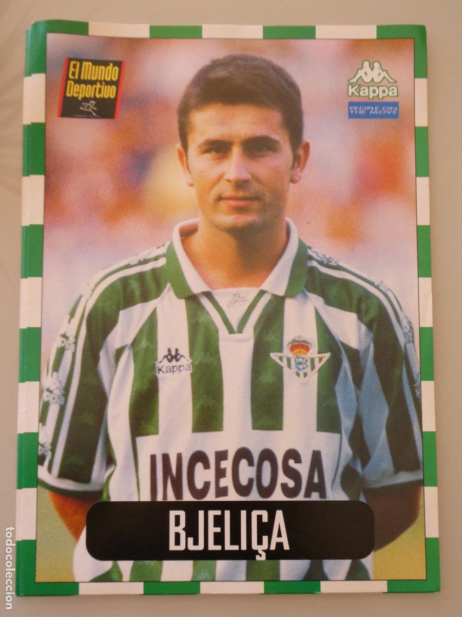 Sammelleidenschaft Sport: L&Aacute;MINA DEL REAL BETIS BALOMPI&Eacute; CLUB DE F&Uacute;TBOL 1996 1997. MUNDO DEPORTIVO. 17 BJELI&Ccedil;A 62