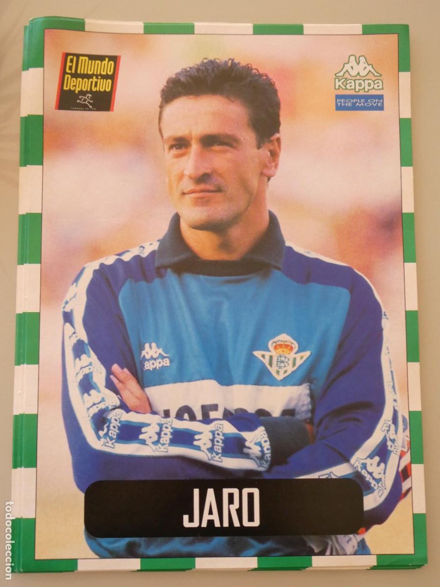 Sammelleidenschaft Sport: L&Aacute;MINA DEL REAL BETIS BALOMPI&Eacute; CLUB DE F&Uacute;TBOL 1996 1997. MUNDO DEPORTIVO. 15 JARDO PEDRO LUIS 64