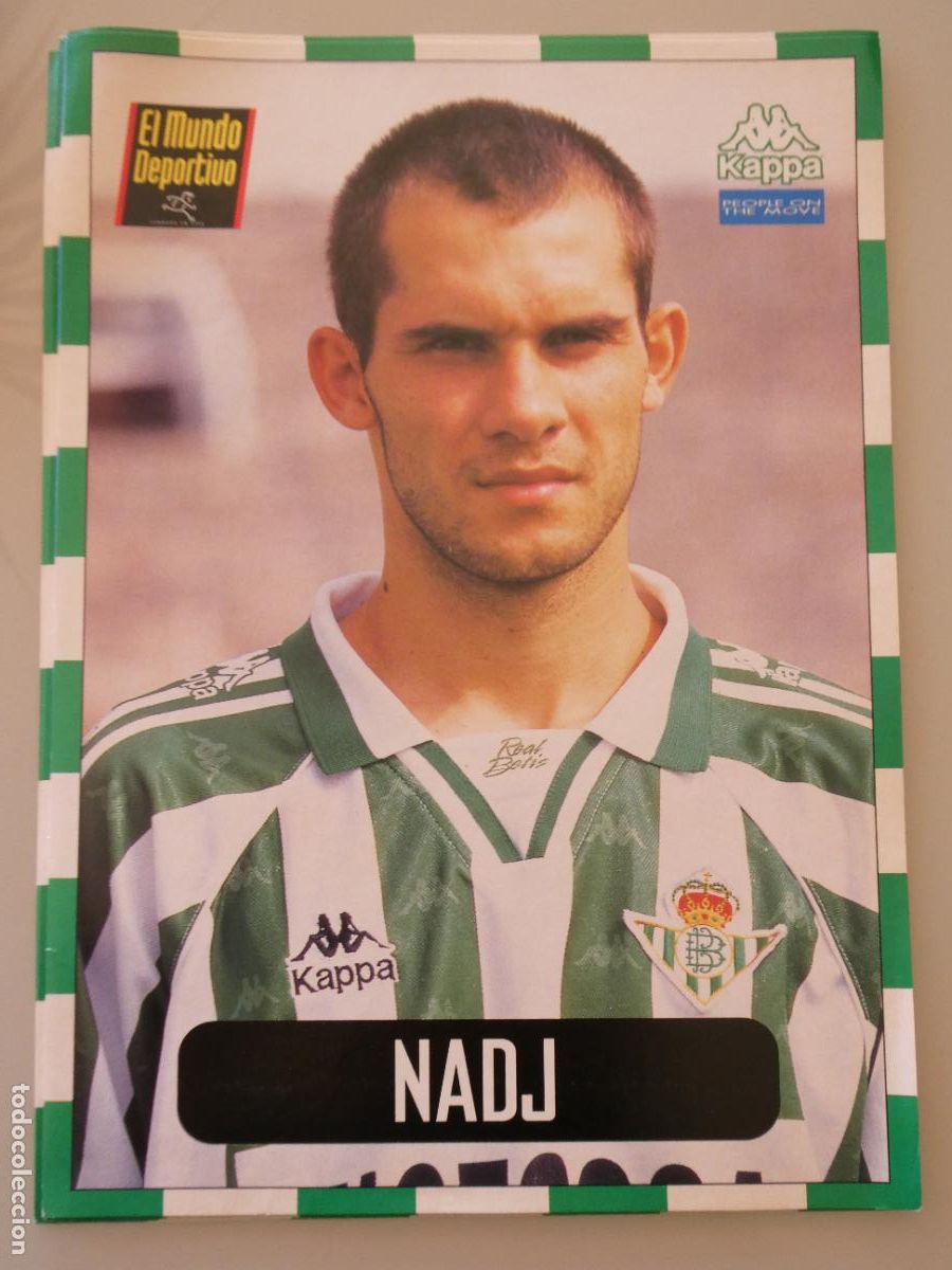 Sammelleidenschaft Sport: L&Aacute;MINA DEL REAL BETIS BALOMPI&Eacute; CLUB DE F&Uacute;TBOL 1996 1997. MUNDO DEPORTIVO. 14 ALBERT NADJ 65 64